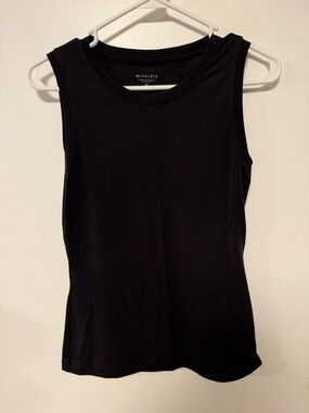 Athleta Black Crewneck Muscle Tank